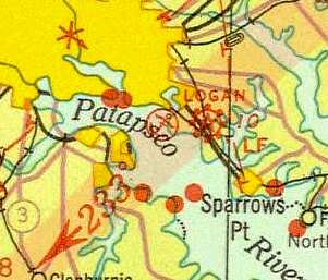 1935 Washington Sectional showing Baltimore's Seaplane Terminal