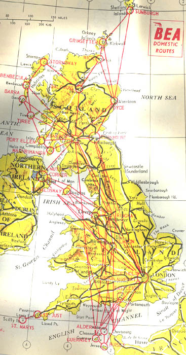 BEA 50's Route Map