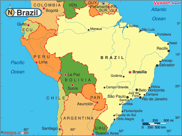 Map of Brazil
