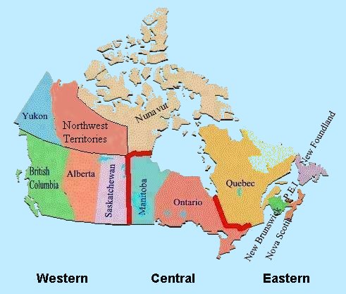Map of Canada