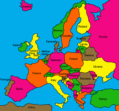 Map of Europe