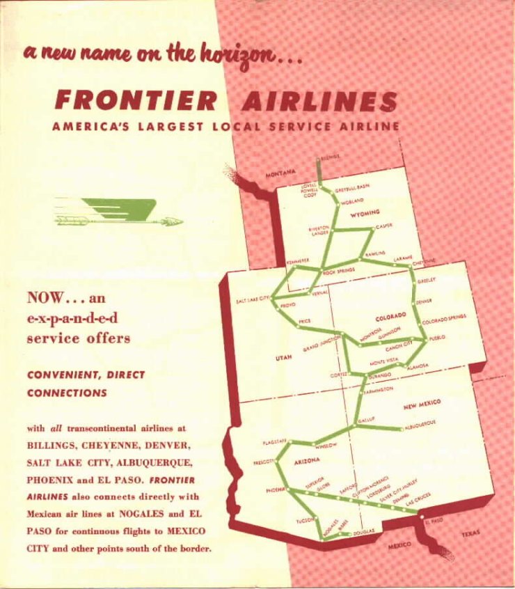 Frontier Airlines Route Map