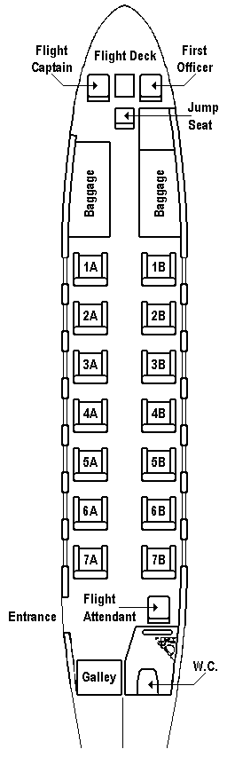 Seating Plan - DC-3 Airways Custom Service