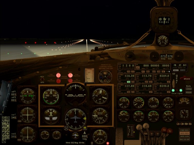 Norman Hancock FSX Panel - night