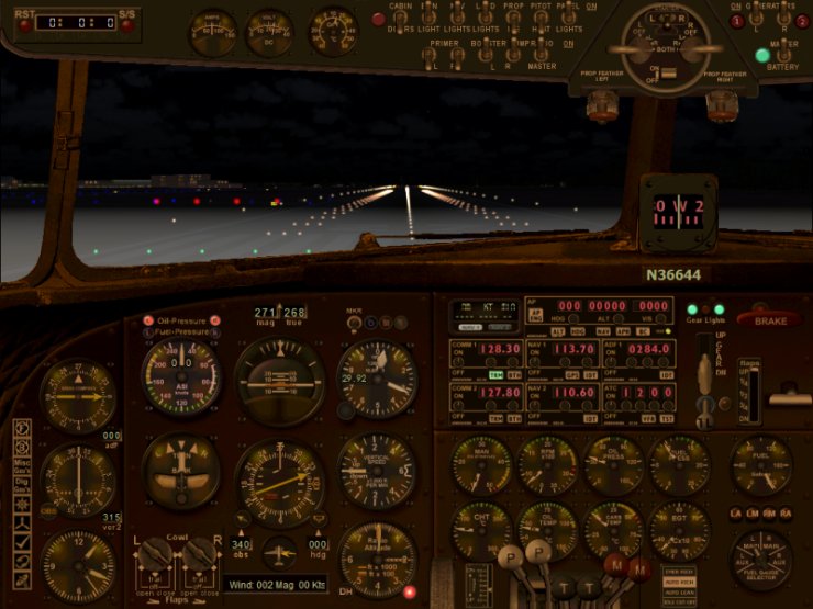 Norman Hancock FSX HSI Panel - night