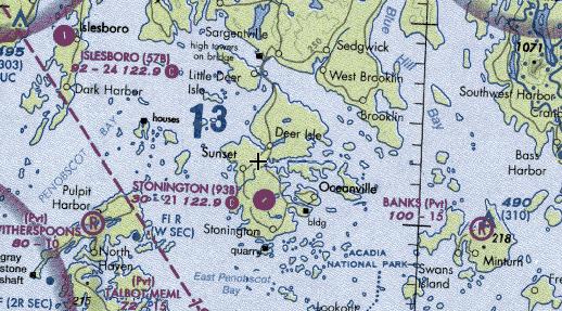 Portion of Halifax sectional chart