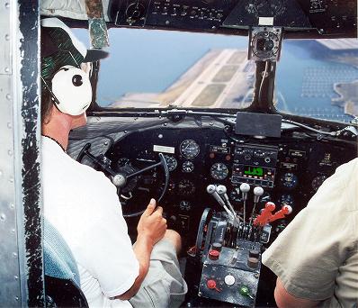 Trev flying over Meigs